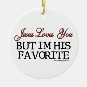 Adorno De Cerámica Jesús le ama preferido