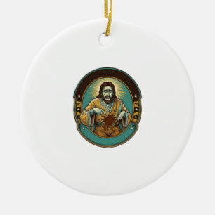 Adorno De Cerámica Jesús mancha de café los pantalones antes de reuni