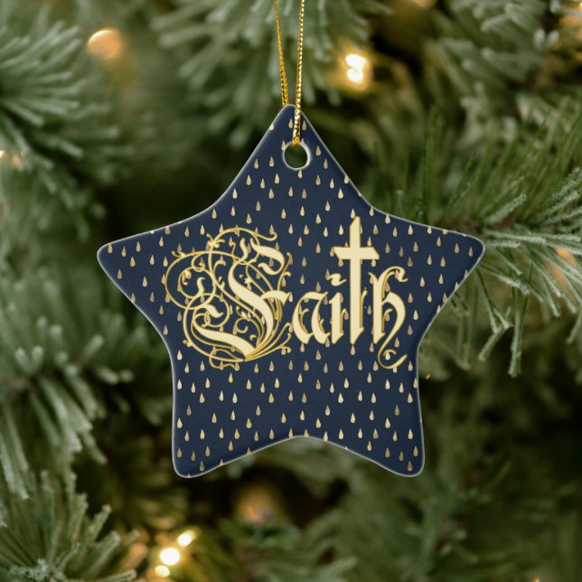 Adorno De Cerámica Jesús Navidades de la religión cristiana de la cru (Árbol)