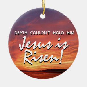 Adorno De Cerámica Jesús ORIENTAL es la resurrección CRISTIANA