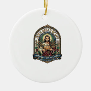 Adorno De Cerámica Jesús Pan De Vida Jesús Pan Vida Panadería Cristo