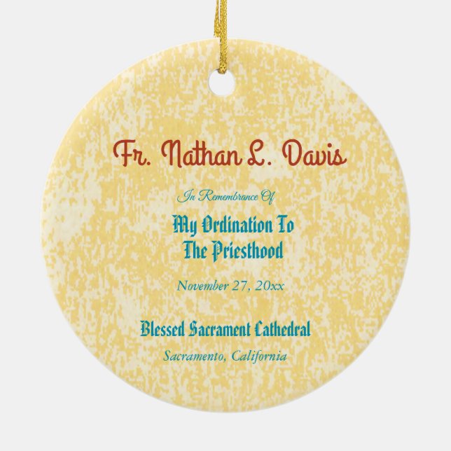 Adorno De Cerámica Jesús sujetando la Eucaristía (SNV 050) (Atrás)