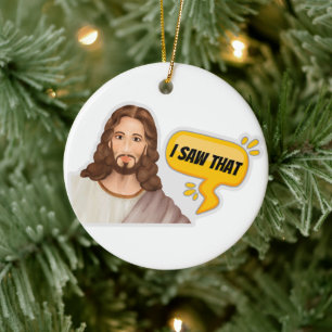 Adorno De Cerámica Jesús Vi Eso