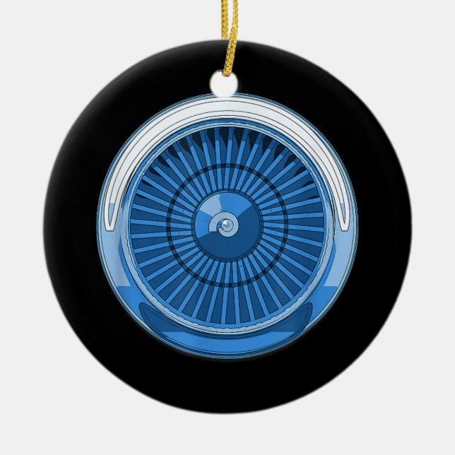 Adorno De Cerámica Jet Engine (Frente)