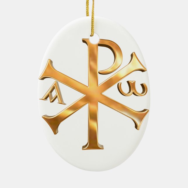 Adorno De Cerámica Ji-Rho del oro (Atrás)