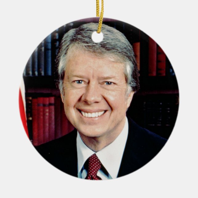 Adorno De Cerámica Jimmy Carter (Frente)
