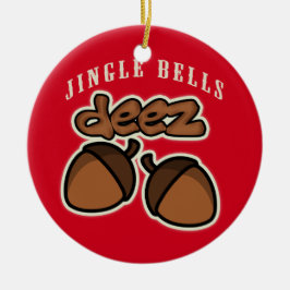 Adorno De Cerámica Jingle Bells Deez Nueces