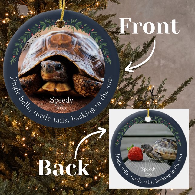 Adorno De Cerámica Jingle de la Marina con los Navidades de tortugas  (Subido por el creador)