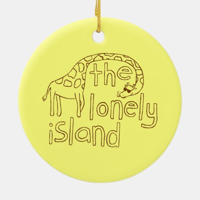 Adorno De Cerámica Jirafa (Atrás)