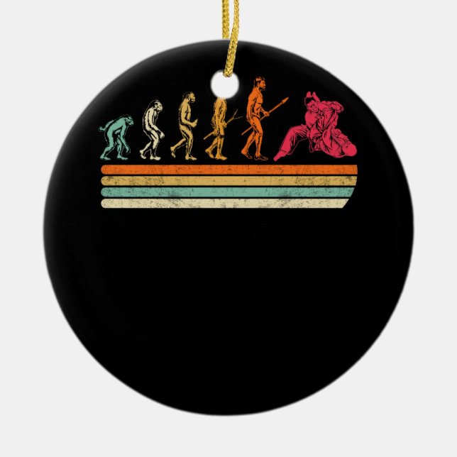 Adorno De Cerámica Jiu Jitsu Evolution T-Shirt BRAZILIAN JITSU MMA (Frente)