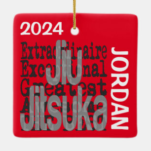 Adorno De Cerámica Jiu Jitsuka Extraordinaire PERSONALIZADO