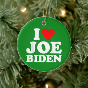 Adorno De Cerámica Joe Biden Heart Gift