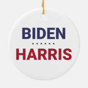 Adorno De Cerámica Joe Biden y Kamala Harris (elecciones de 2020 en E