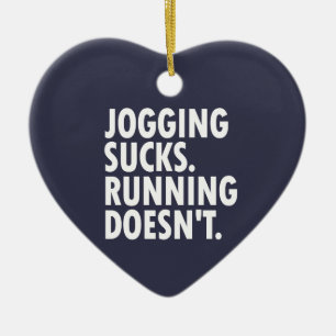 Adorno De Cerámica Jogging Sucks. Correr no.