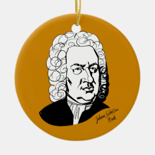 Adorno De Cerámica Johann Sebastian Bach