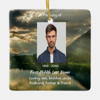 Adorno De Cerámica John 11: 25, Scripture Memorial Keepsake 