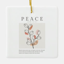 Adorno De Cerámica John 14:27 Paz te dejo