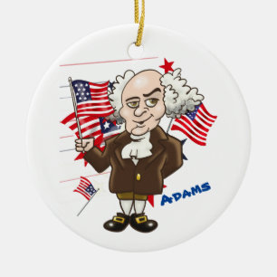 Adorno De Cerámica John Adams y Thomas Jefferson