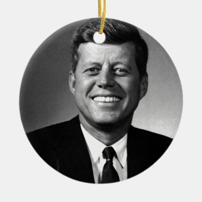 Adorno De Cerámica John F. Kennedy (Frente)