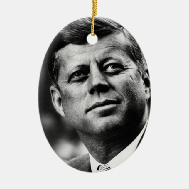 Adorno De Cerámica John F Kennedy President (Frente)