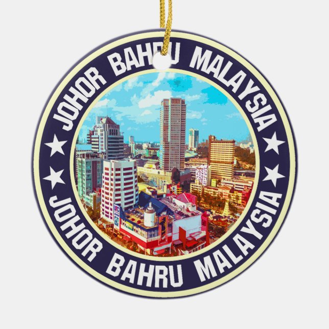 Adorno De Cerámica Johor Bahru (Frente)