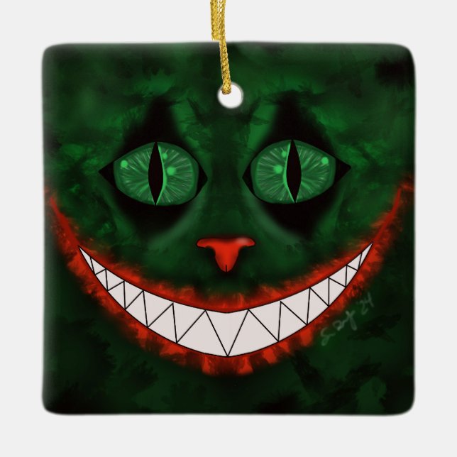 Adorno De Cerámica Joker Cheshire (Anverso)