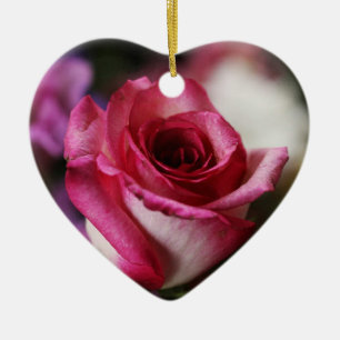 Adorno De Cerámica Jolene Rosa Ornament