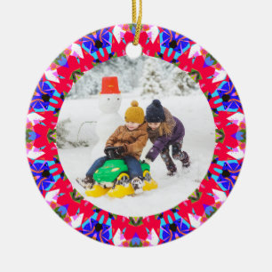 Adorno De Cerámica Jolly Festive Personalizado Navidades Fotografía