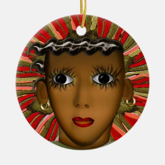 Adorno De Cerámica Josephine Baker en el siglo XXI (personalizado) (Frente)