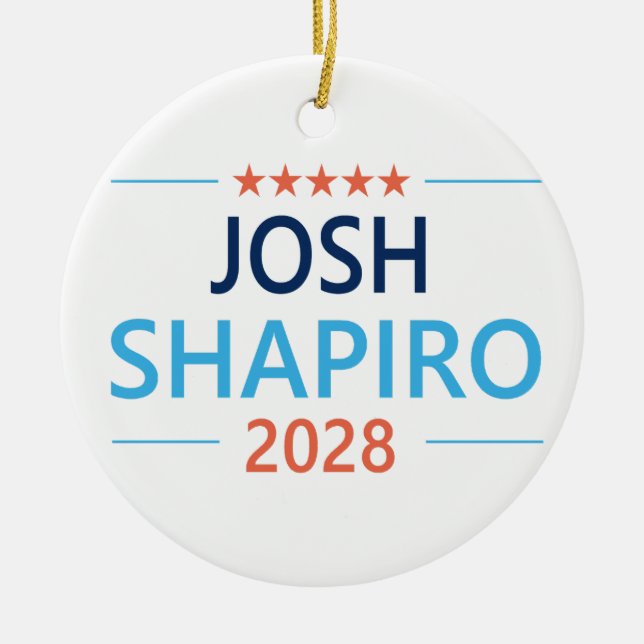 Adorno De Cerámica Josh Shapiro 2028 (Frente)