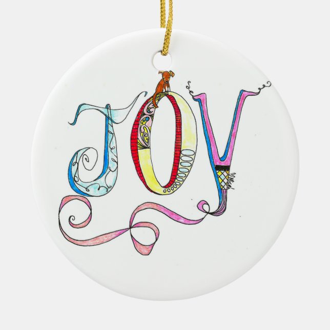 Adorno De Cerámica Joy Ornament (Frente)