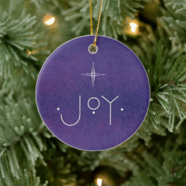 Adorno De Cerámica JOY Ornament, CON MENSAJE PERSONALIZADO