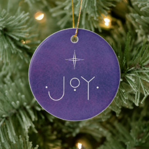 Adorno De Cerámica JOY Ornament, CON MENSAJE PERSONALIZADO