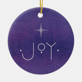 Adorno De Cerámica JOY Ornament, CON MENSAJE PERSONALIZADO