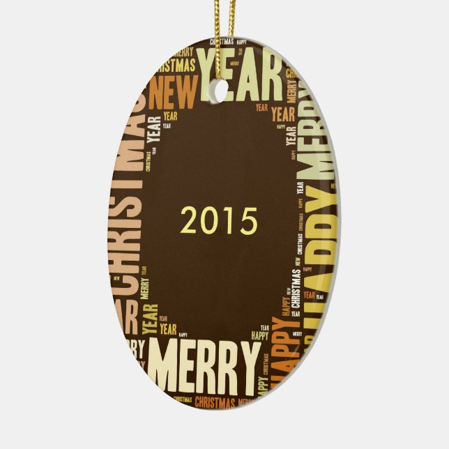 Adorno De Cerámica JOY Wordcloud Navidades (Izquierda)