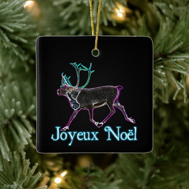 Adorno De Cerámica Joyeux Noё l - Caribou Eléctrico (Árbol)