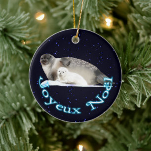 Adorno De Cerámica Joyeux Noё l - Sello de anillo