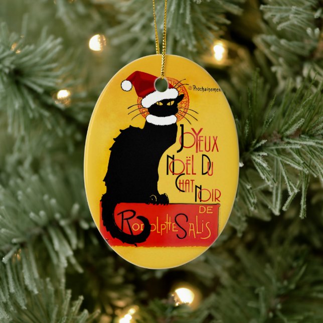 Adorno De Cerámica Joyeux Noël Du Chat Noir (Árbol)