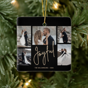 Adorno De Cerámica JOYFUL 5 Navidades de fotografía
