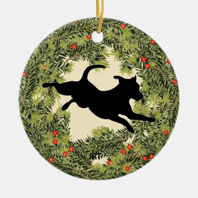 Adorno De Cerámica JRT Wreath (Frente)