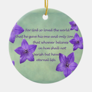 Adorno De Cerámica Juan 3:16