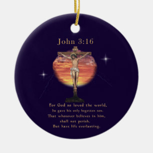 Adorno De Cerámica Juan 3:166