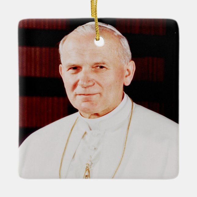 Adorno De Cerámica Juan Pablo II (Anverso)