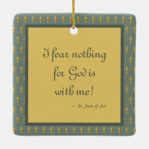 Adorno De Cerámica Juana de Arco (JM 28)