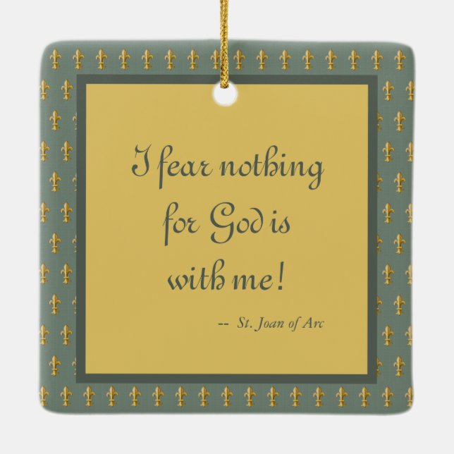 Adorno De Cerámica Juana de Arco (JM 28) (Reverso)