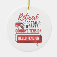 Jubilado Trabajador Postal Gracioso Retiro Mailman