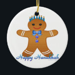 Adorno De Cerámica Judaica Hanukkah Gingerbread Man Menorah<br><div class="desc">Está viendo la colección Lee Hiller Designs of Home and Office Decor, Apparel, Gifts and Collectibles. Los diseños incluyen la fotografía Lee Hiller y la colección de arte digital de medios mixtos. Puedes ver su fotografía de la naturaleza en http://HikeOurPlanet.com/ y seguir su blog de senderismo dentro del Parque Nacional...</div>