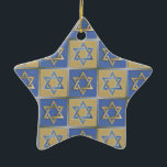 Adorno De Cerámica Judaica Star Of David Metal Gold Blue<br><div class="desc">You are viewing The Lee Hiller Design Collection. Apparel,  Gifts & Collectibles  Lee Hiller Photography or Digital Art Collection. You can view her Nature photography at http://HikeOurPlanet.com/ and follow her hiking blog within Hot Springs National Park.</div>