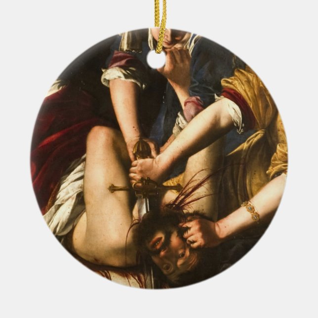 Adorno De Cerámica Judith Slay Holofernes - Artemisia Gentileschi (Frente)