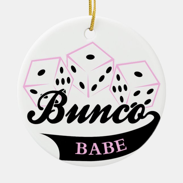 Adorno De Cerámica Juego de dados Bunco (Frente)